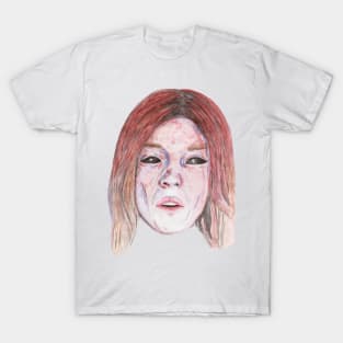 Girl With Black Sclera Eyes T-Shirt